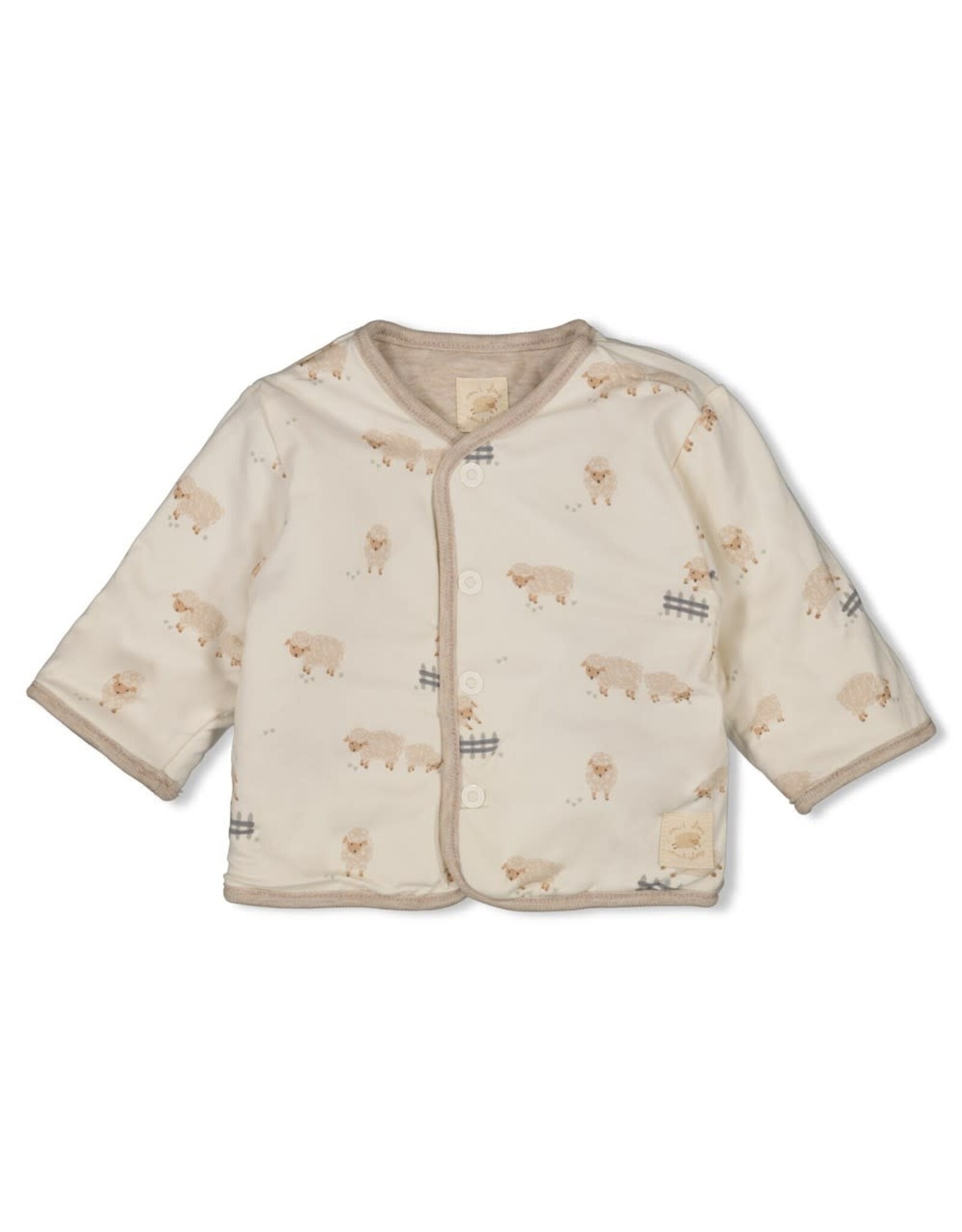 Feetje Omkeerbaar jasje - Sleepy Sheepy Taupe melange