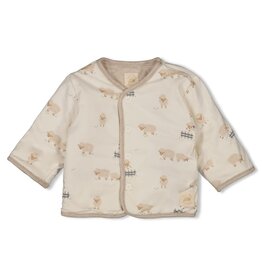 Feetje Omkeerbaar jasje - Sleepy Sheepy Taupe melange