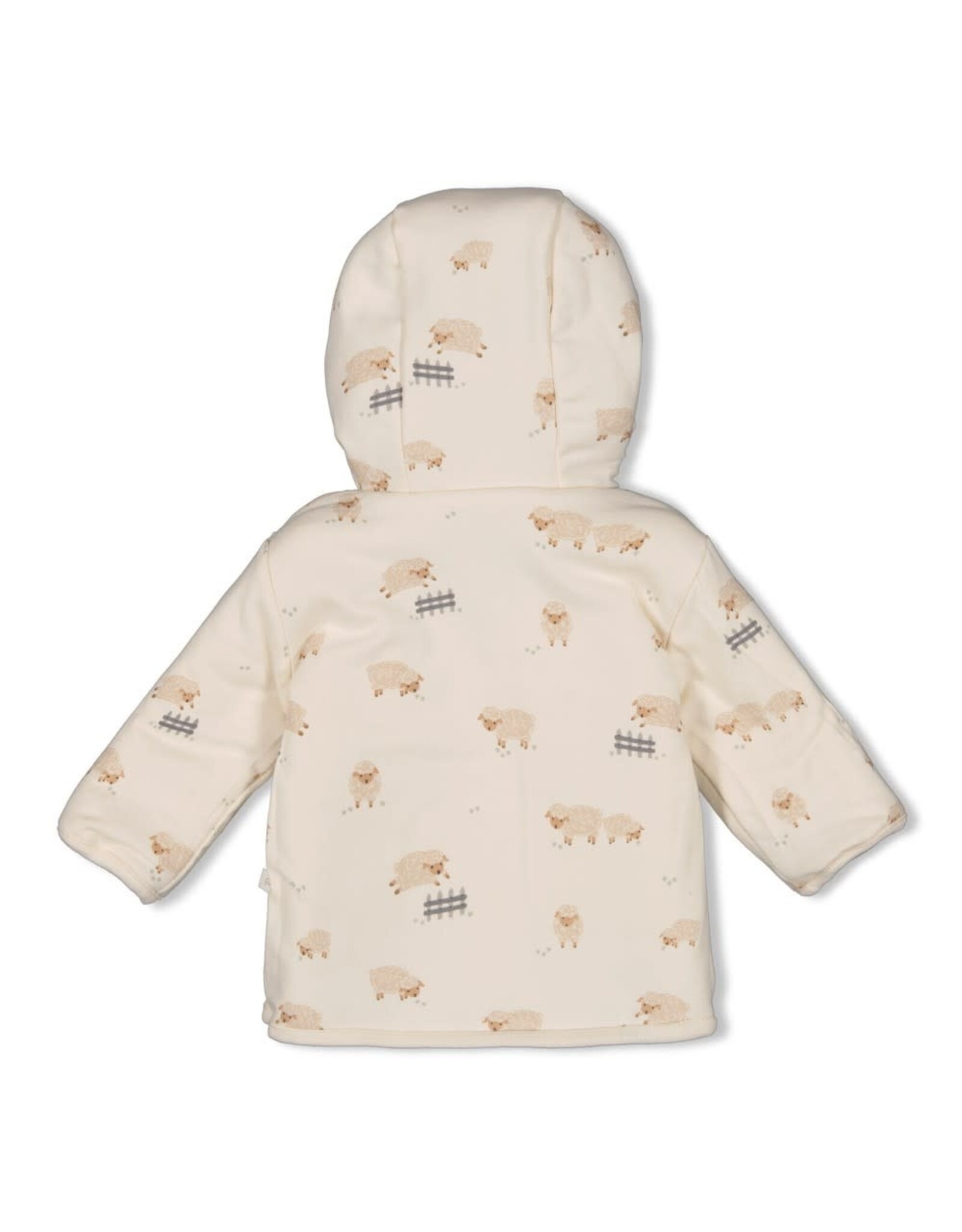 Feetje Omkeerbaar teddy jasje met capuchon - Sleepy Sheepy Creme