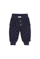 Feetje Geruite broek badstof - Let's Go! Marine
