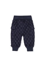 Feetje Geruite broek badstof - Let's Go! Marine