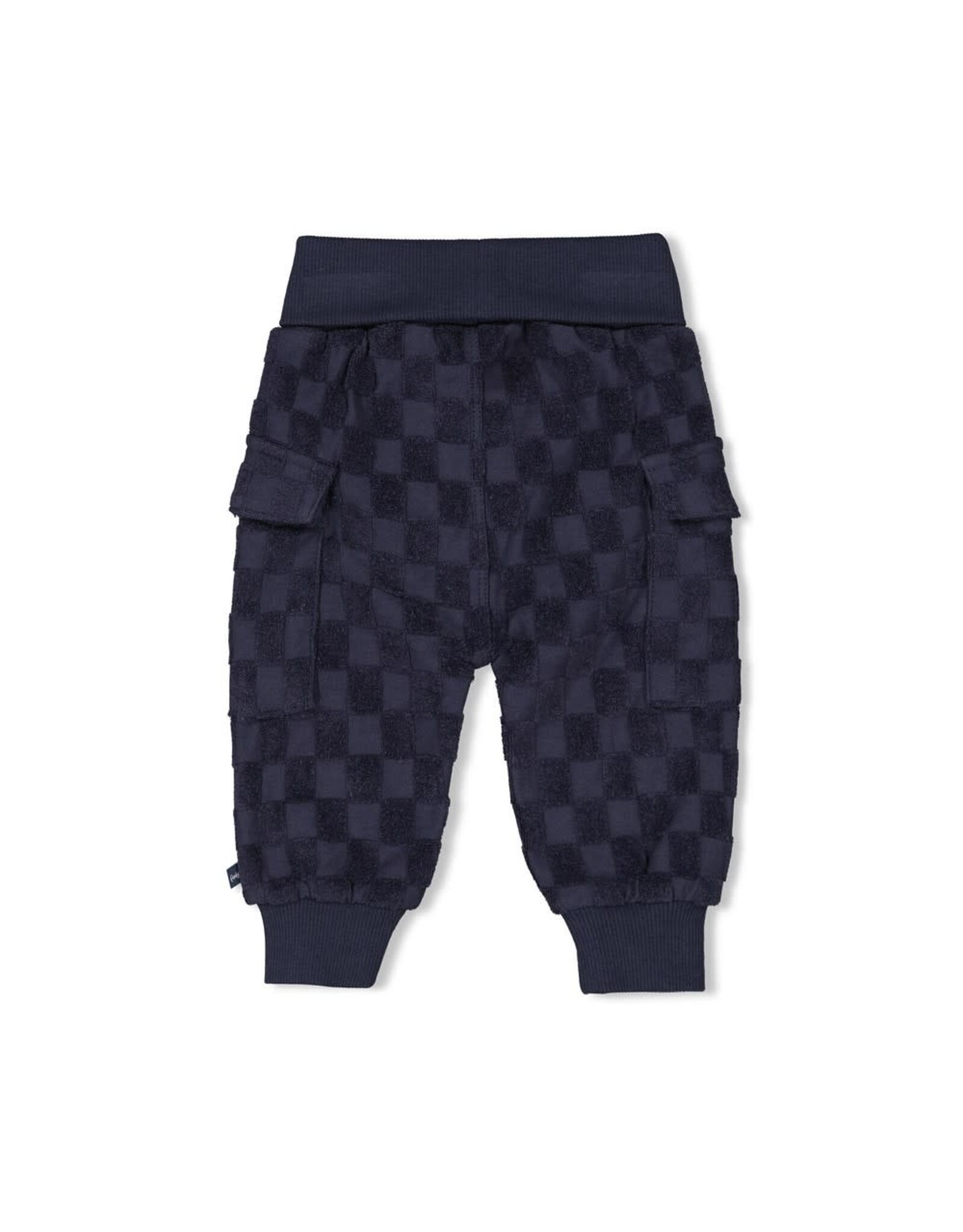 Feetje Geruite broek badstof - Let's Go! Marine