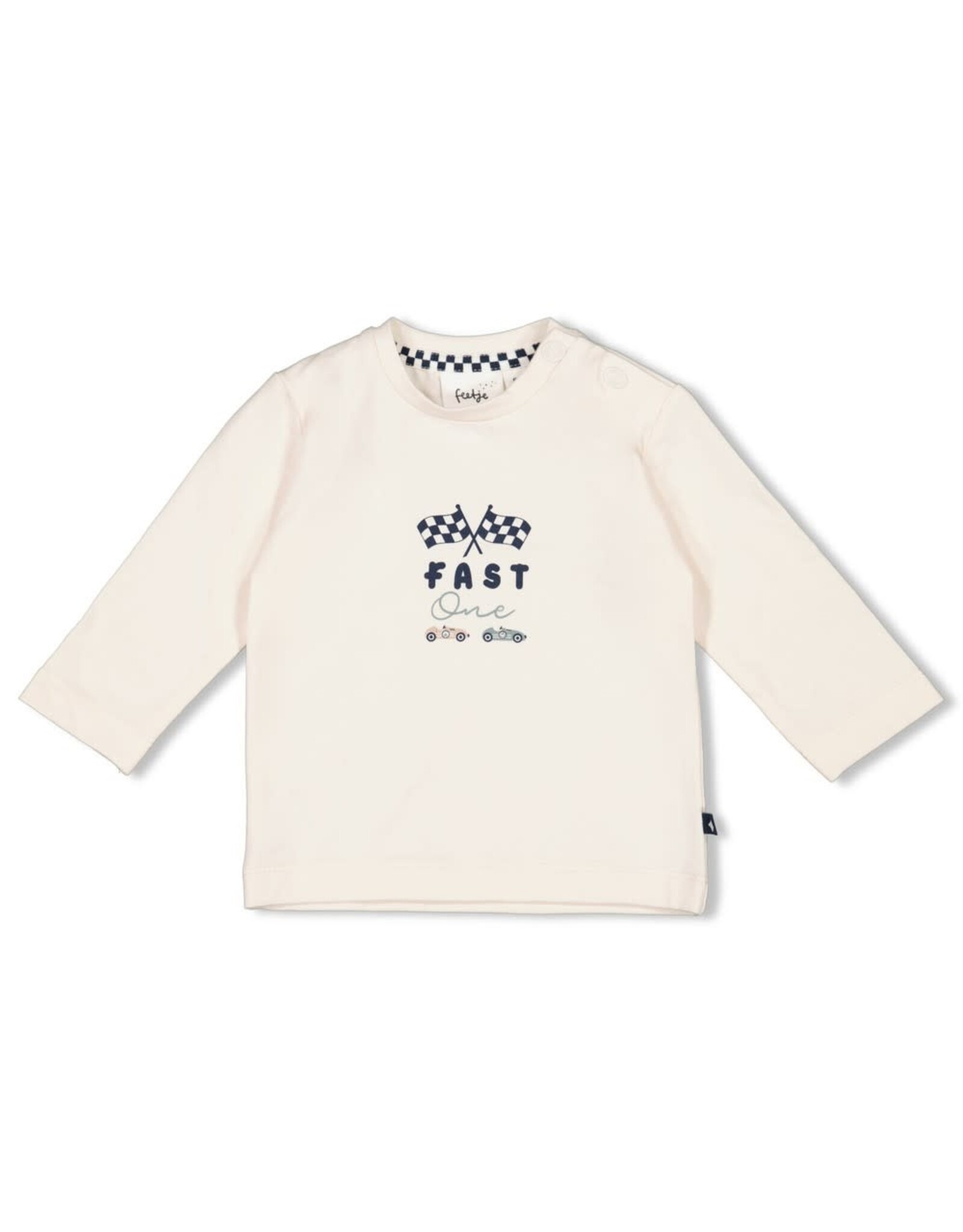 Feetje Longsleeve - Let's Go! Offwhite