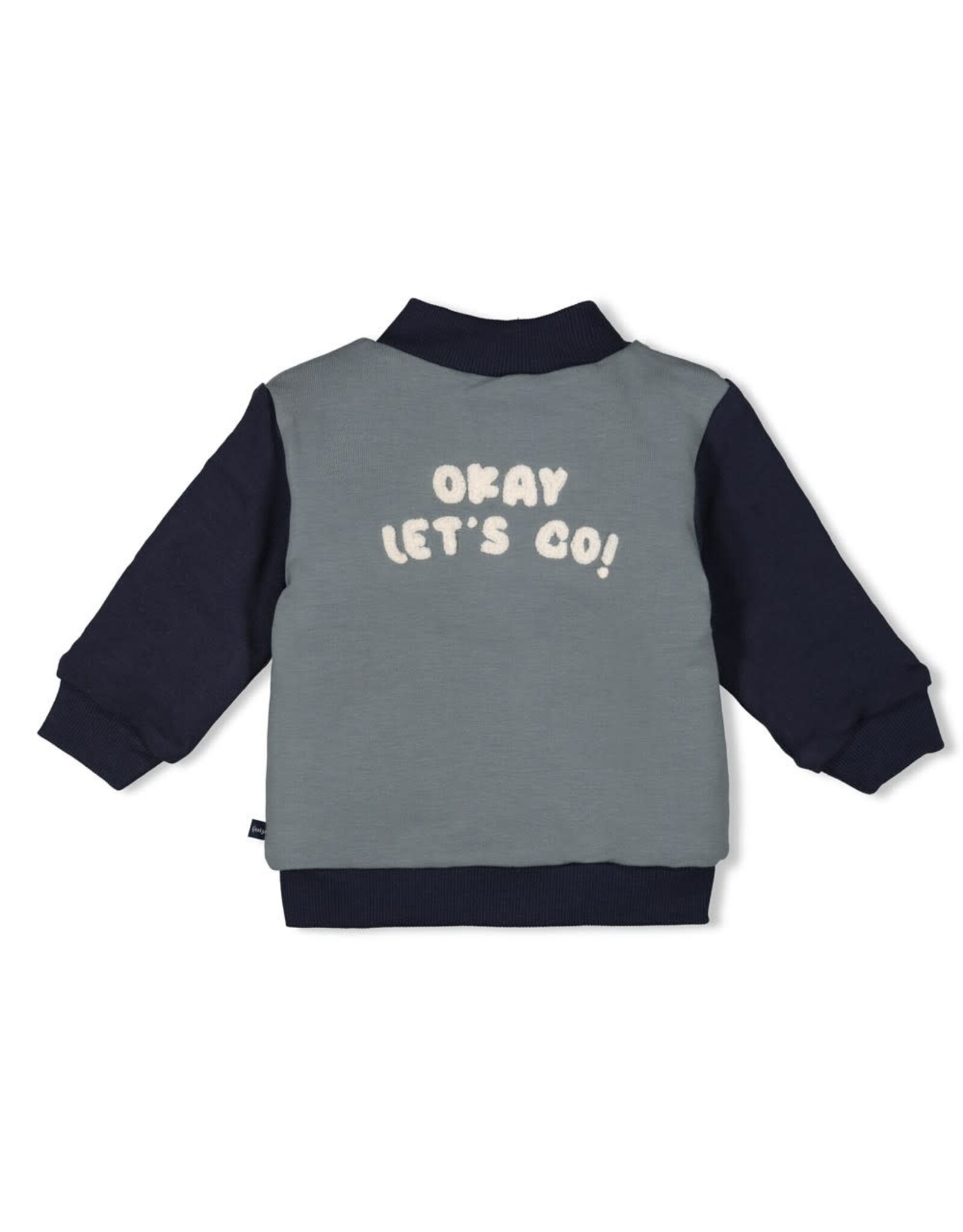 Feetje Omkeerbaar vestje - Let's Go! Petrol