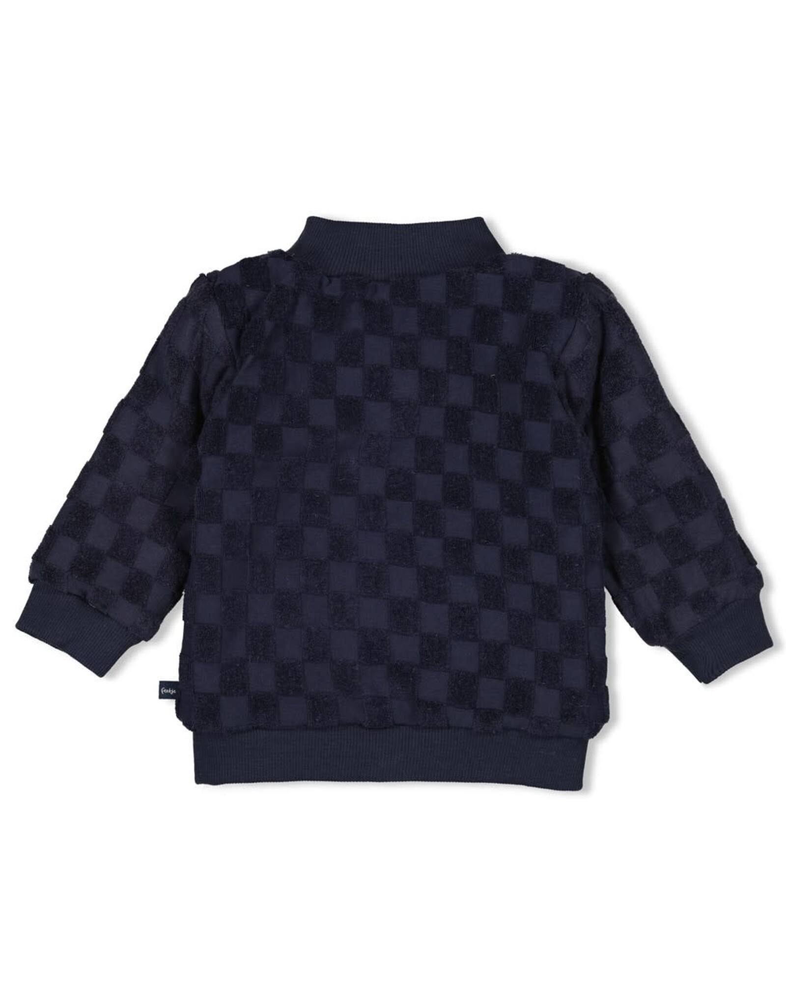 Feetje Omkeerbaar vestje - Let's Go! Petrol