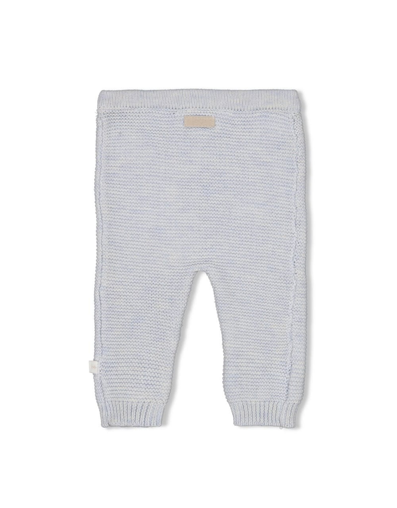 Feetje Broek gebreid - The Knits Blauw melange
