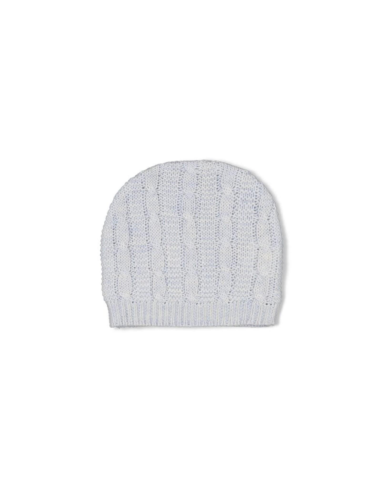 Feetje Mutsje gebreid - The Knits Blauw melange