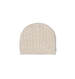 Feetje Mutsje gebreid - The Knits Taupe melange