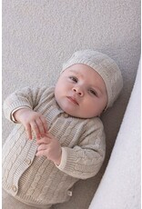 Feetje Mutsje gebreid - The Knits Taupe melange