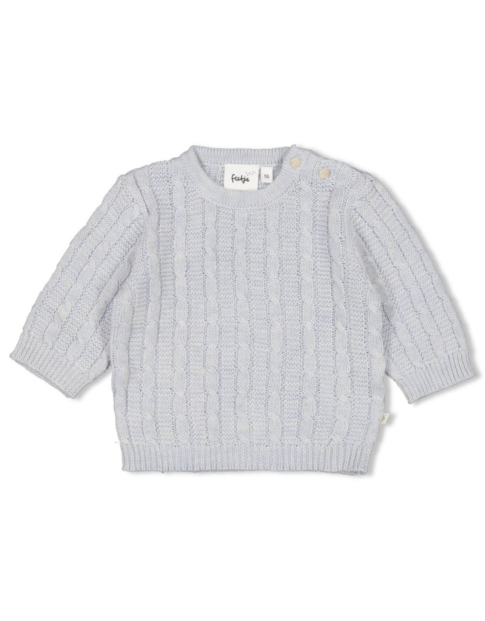 Feetje Sweater gebreid - The Knits Blauw melange