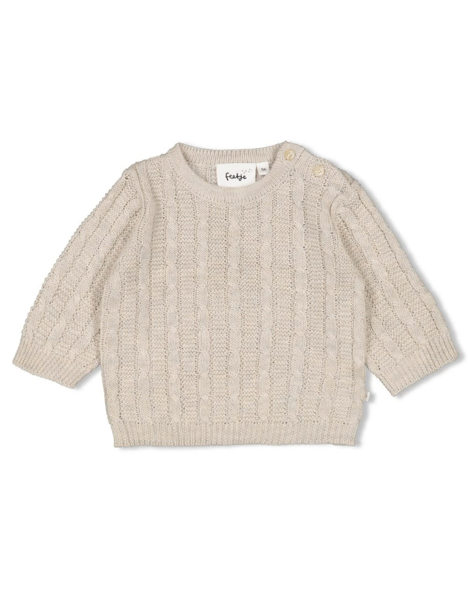 Feetje Sweater gebreid - The Knits Taupe melange