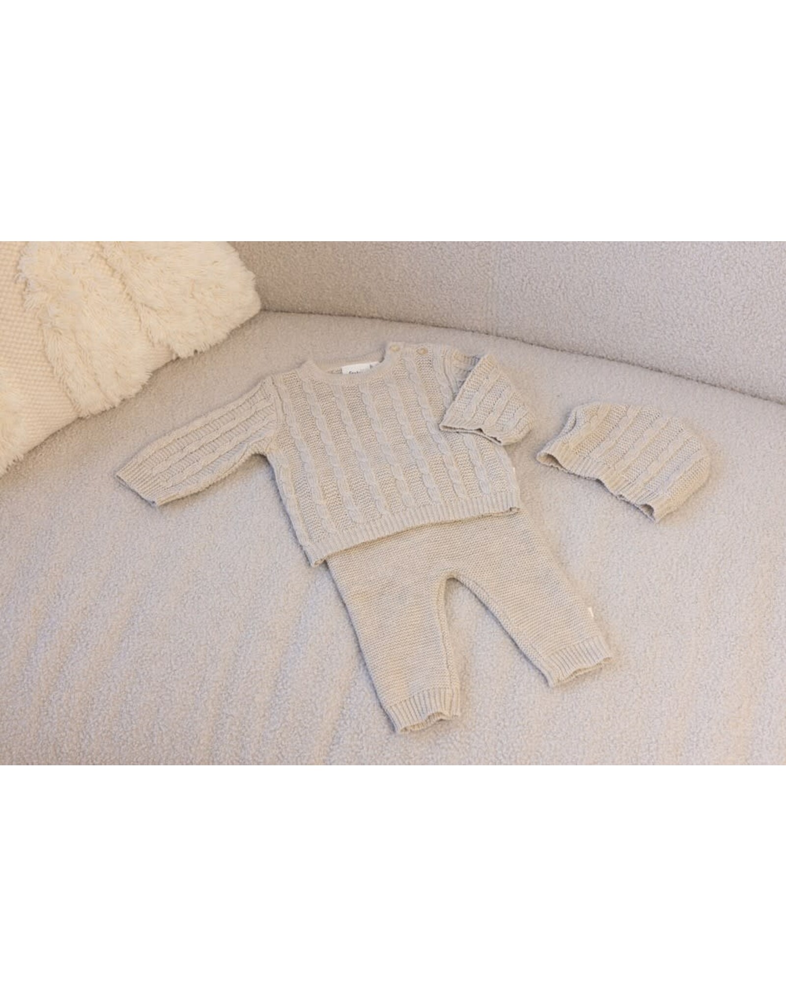 Feetje Sweater gebreid - The Knits Taupe melange