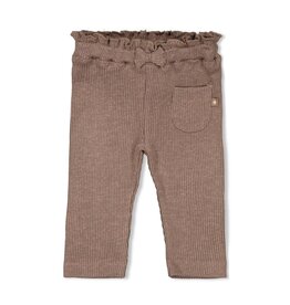 Feetje Legging rib - Better Together Bruin melange