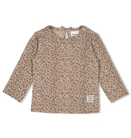 Feetje Longsleeve AOP - Better Together Taupe melange