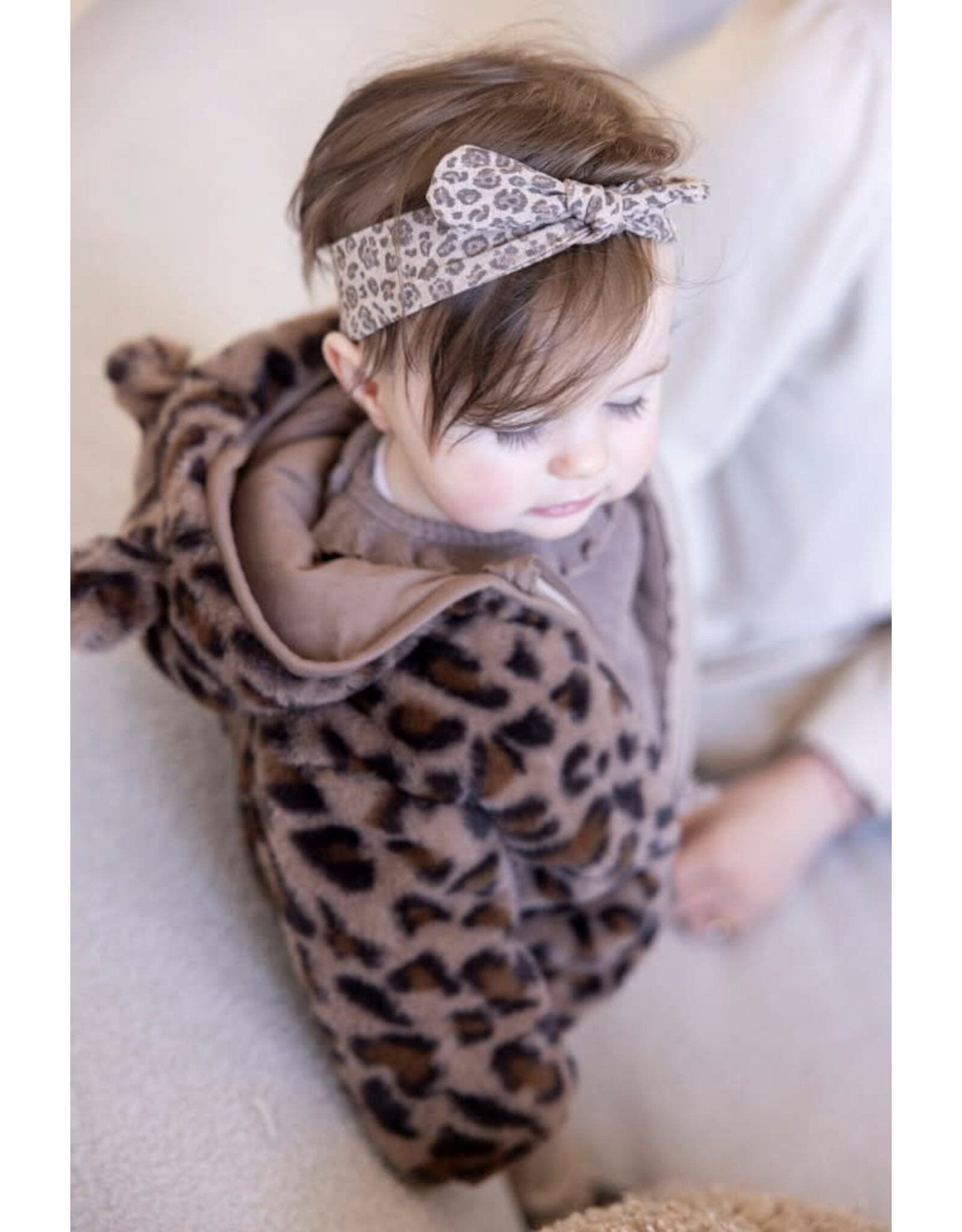 Feetje Teddy jasje met capuchon - Better Together Taupe