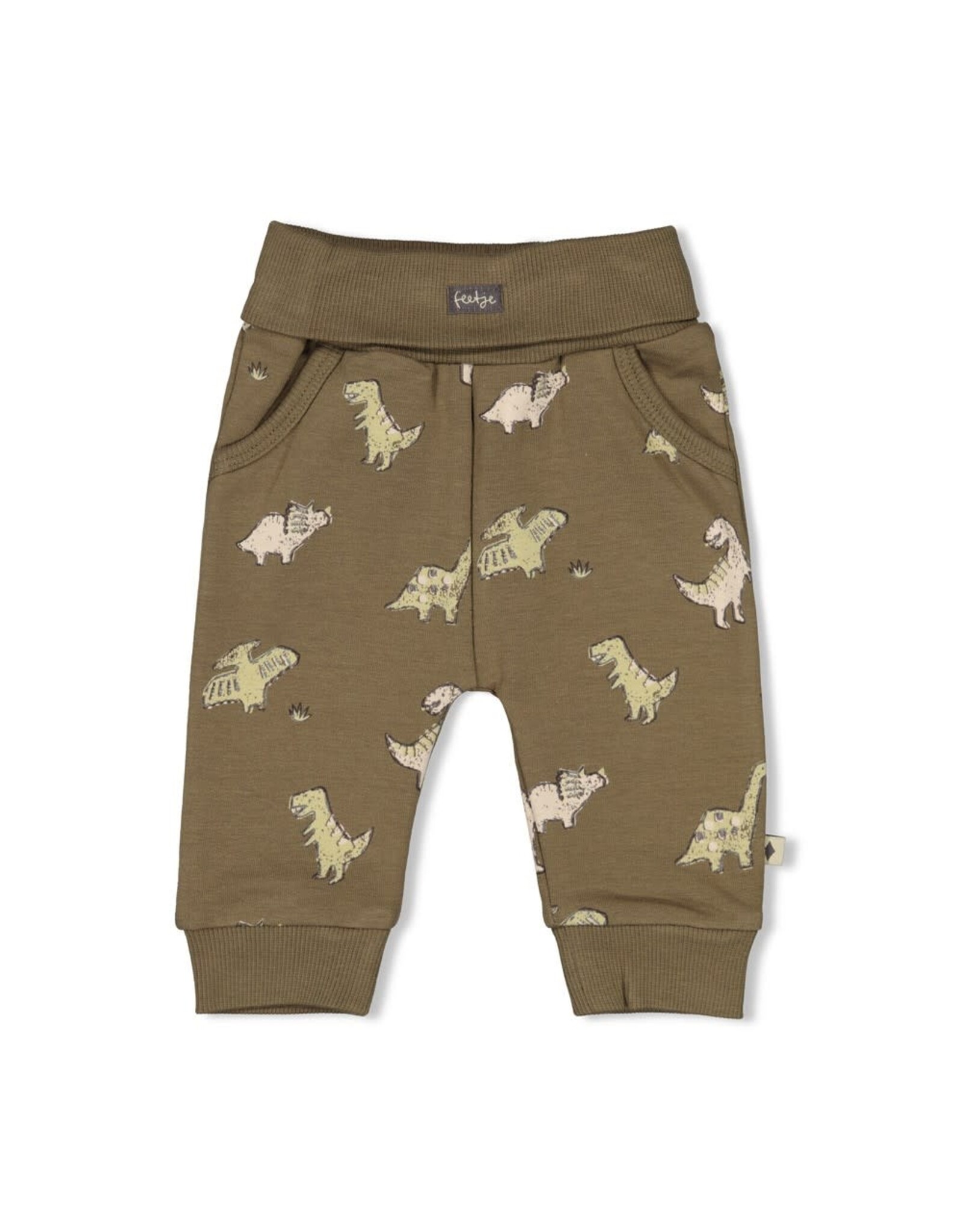 Feetje Broek AOP - Rawrsome Olijf
