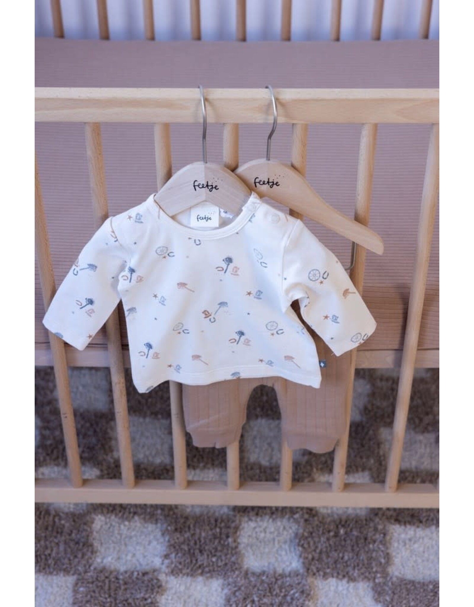 Feetje Longsleeve AOP - Howdy Offwhite