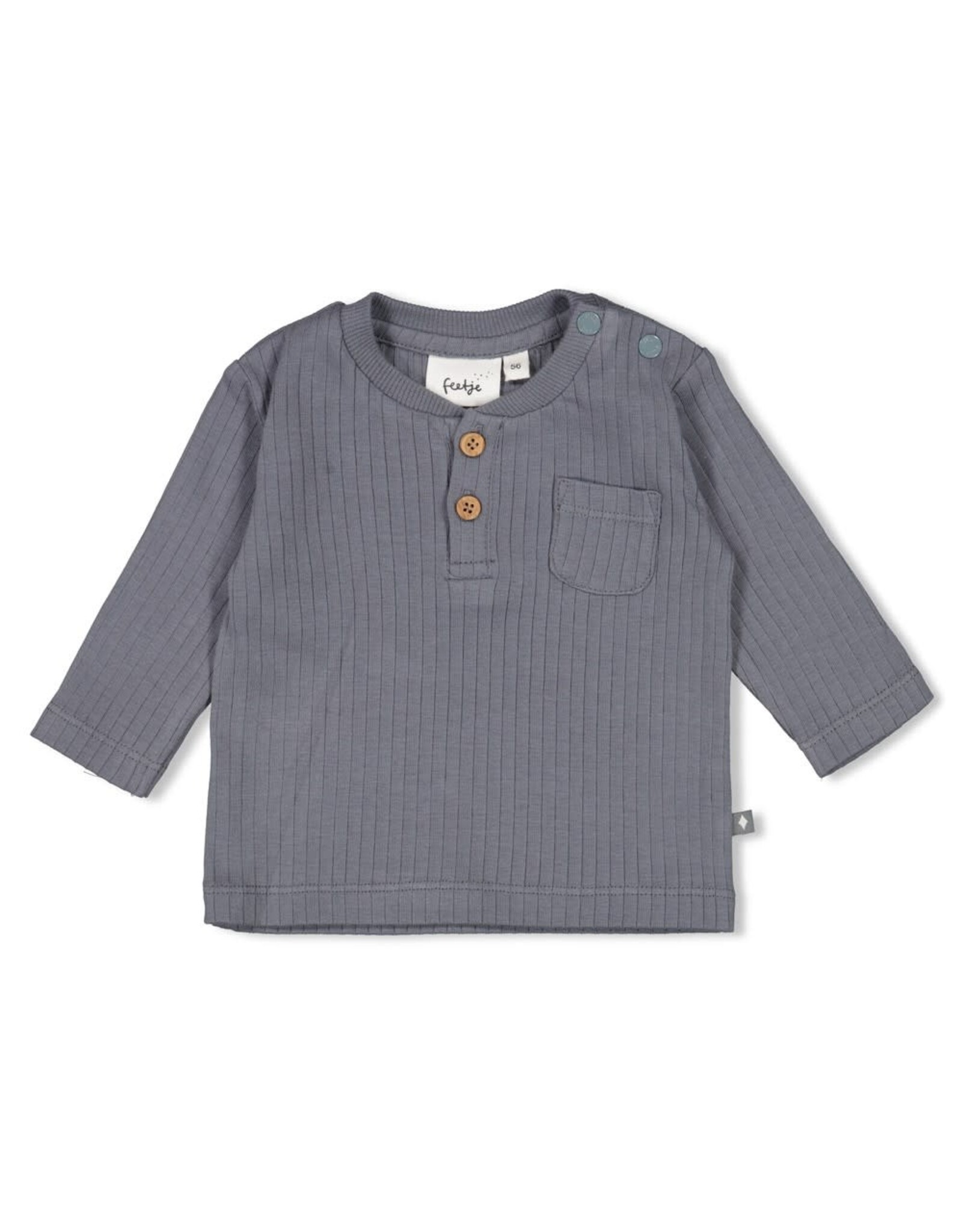 Feetje Longsleeve rib - Howdy Blauw