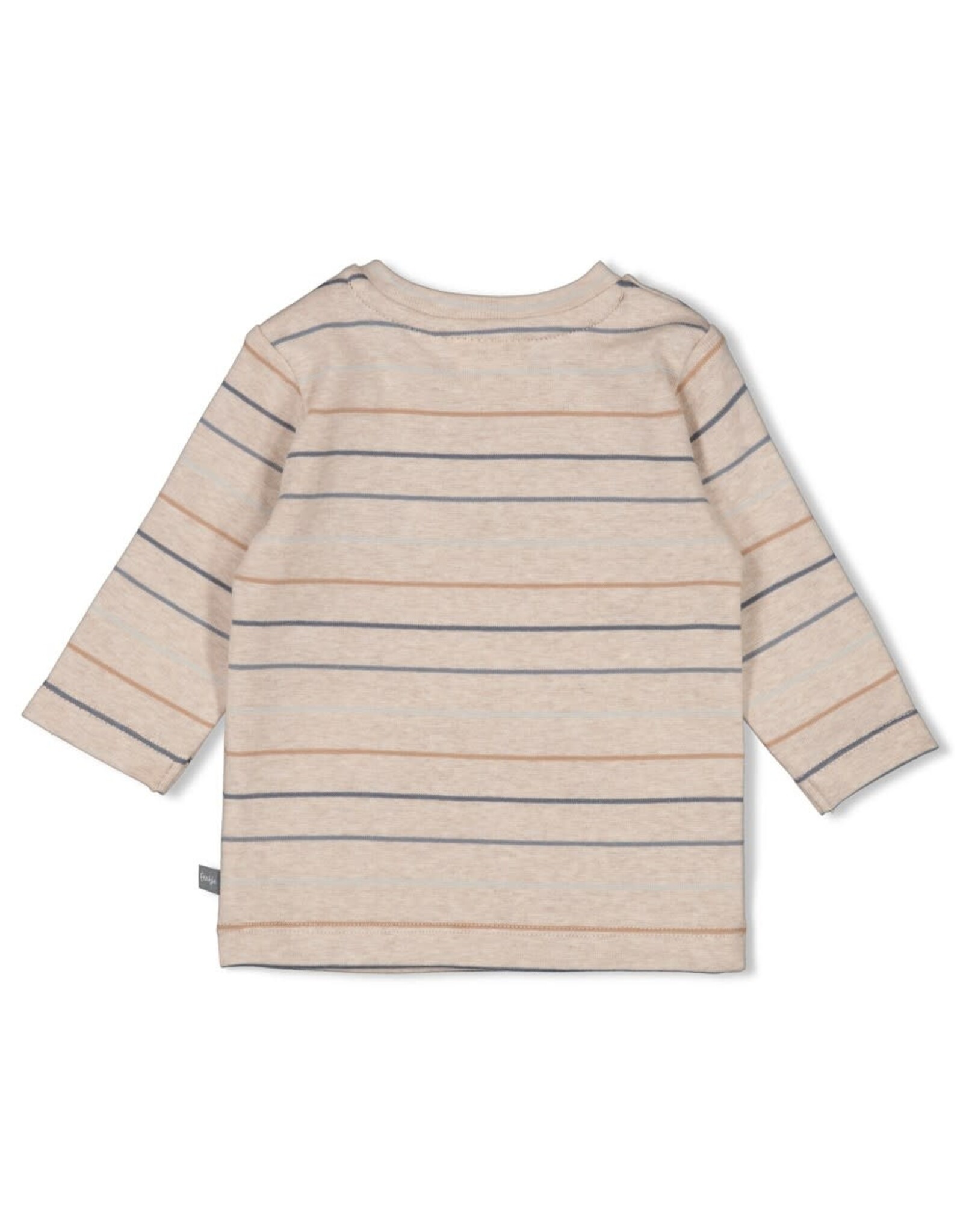 Feetje Longsleeve streep - Howdy Taupe melange