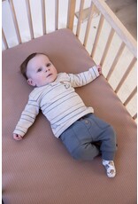 Feetje Longsleeve streep - Howdy Taupe melange
