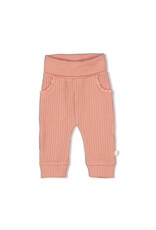 Feetje Broek ajour rib - Morning Sun Roze