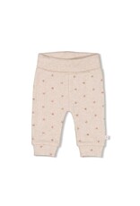 Feetje Broek rib AOP - Morning Sun Taupe melange
