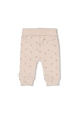 Feetje Broek rib AOP - Morning Sun Taupe melange