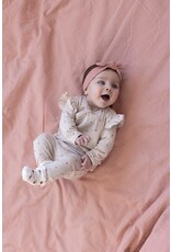 Feetje Broek rib AOP - Morning Sun Taupe melange