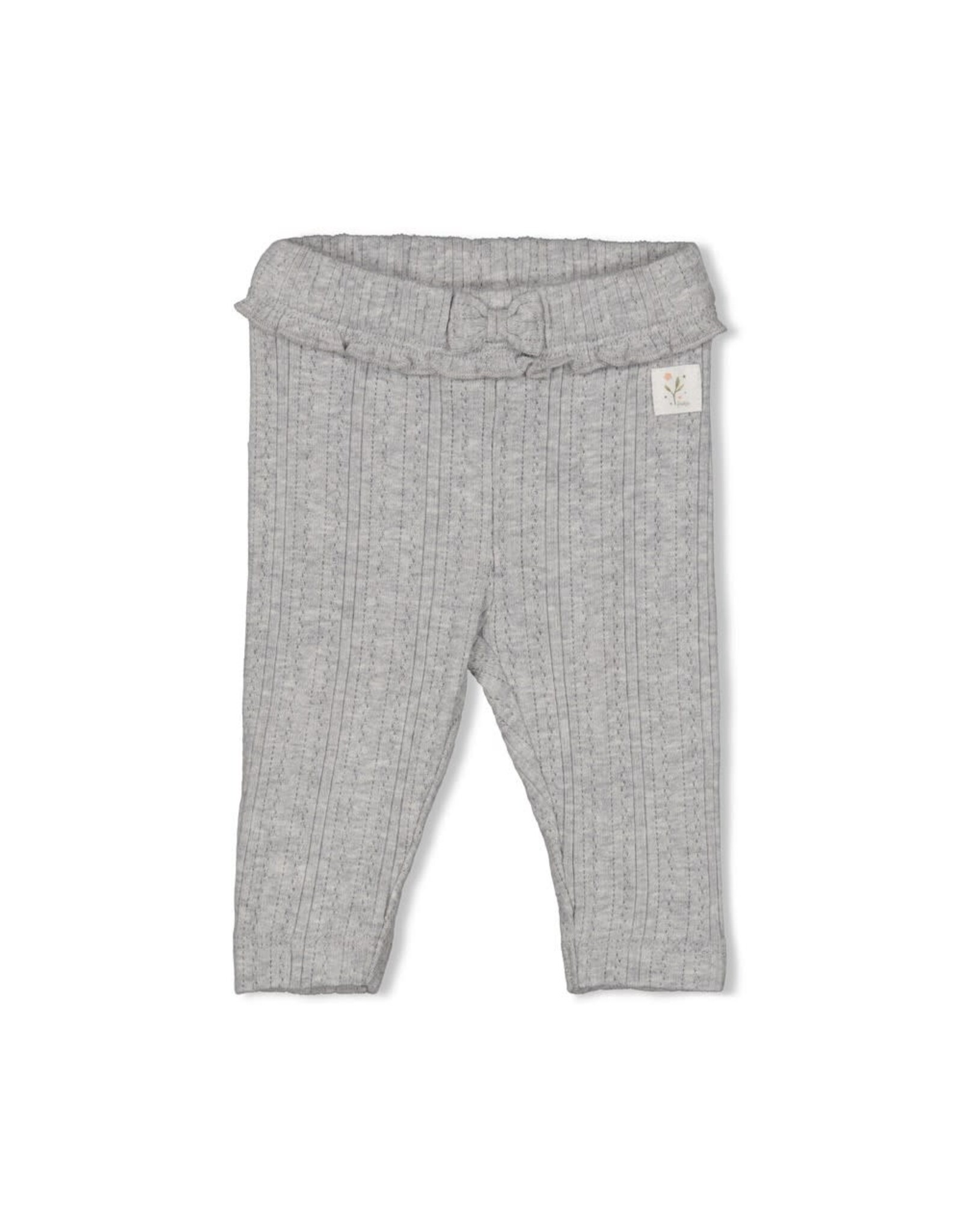 Feetje Legging ajour rib - Fields of Green Grijs melange