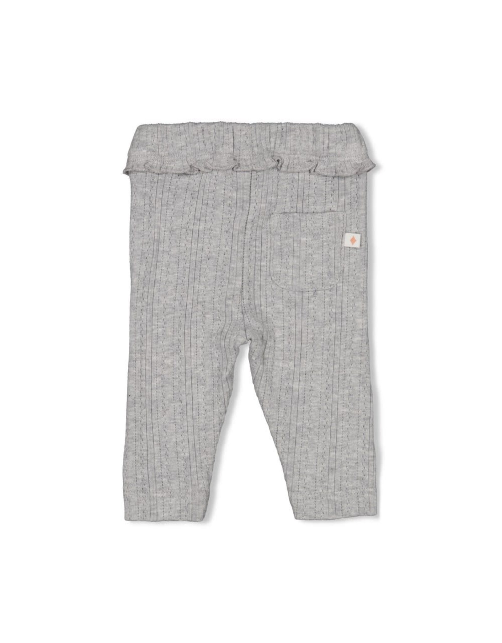 Feetje Legging ajour rib - Fields of Green Grijs melange