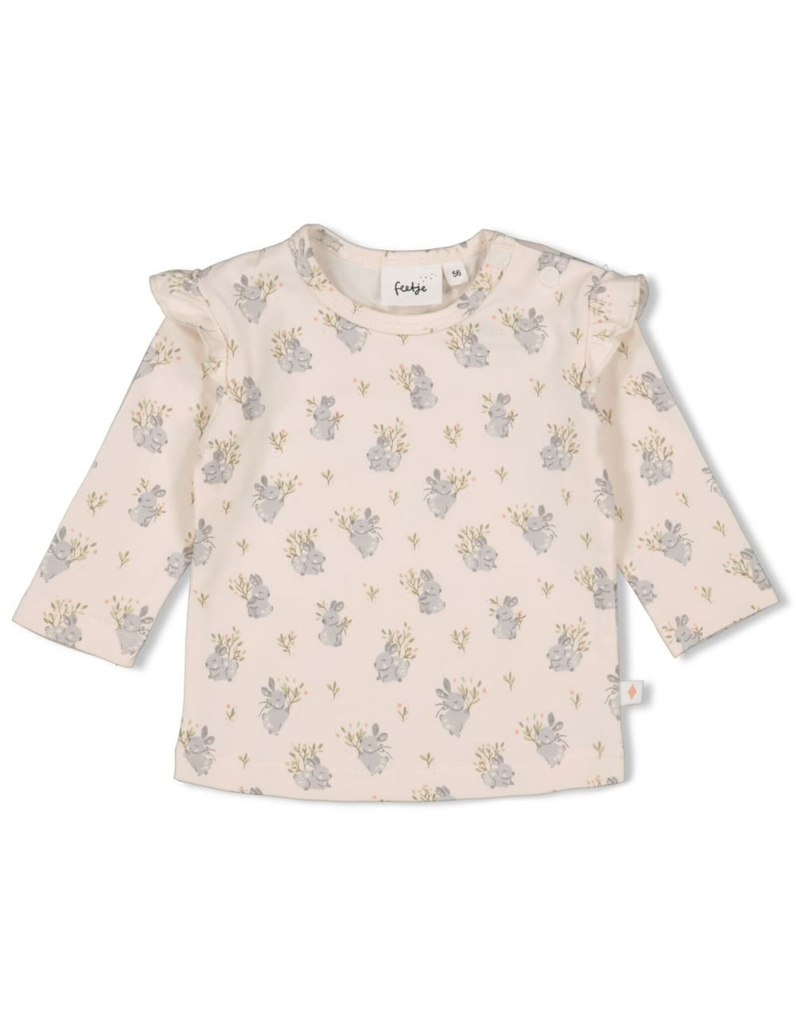 Feetje Longsleeve AOP - Fields of Green Offwhite
