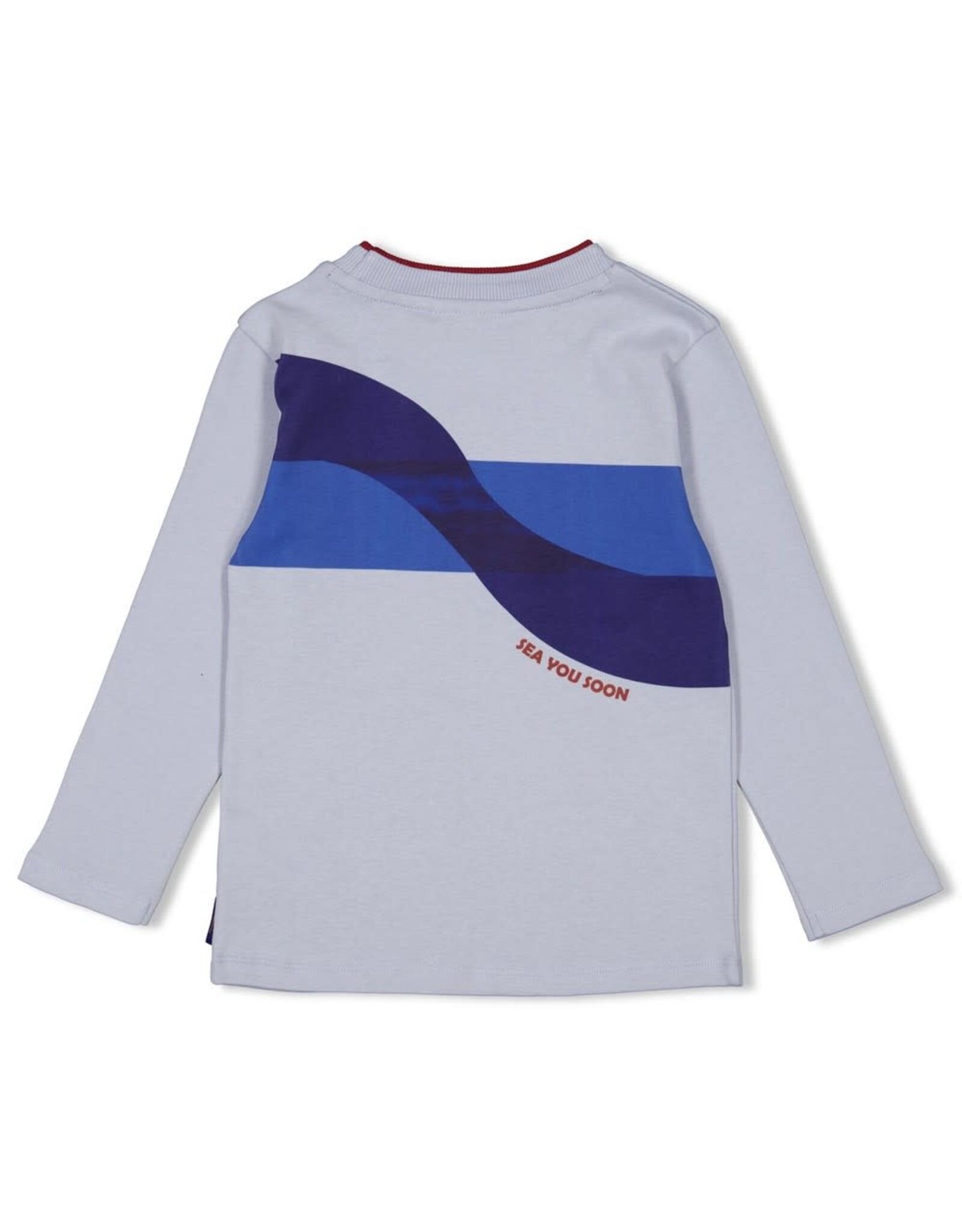 Sturdy Longsleeve - Waves and Whales Blauw