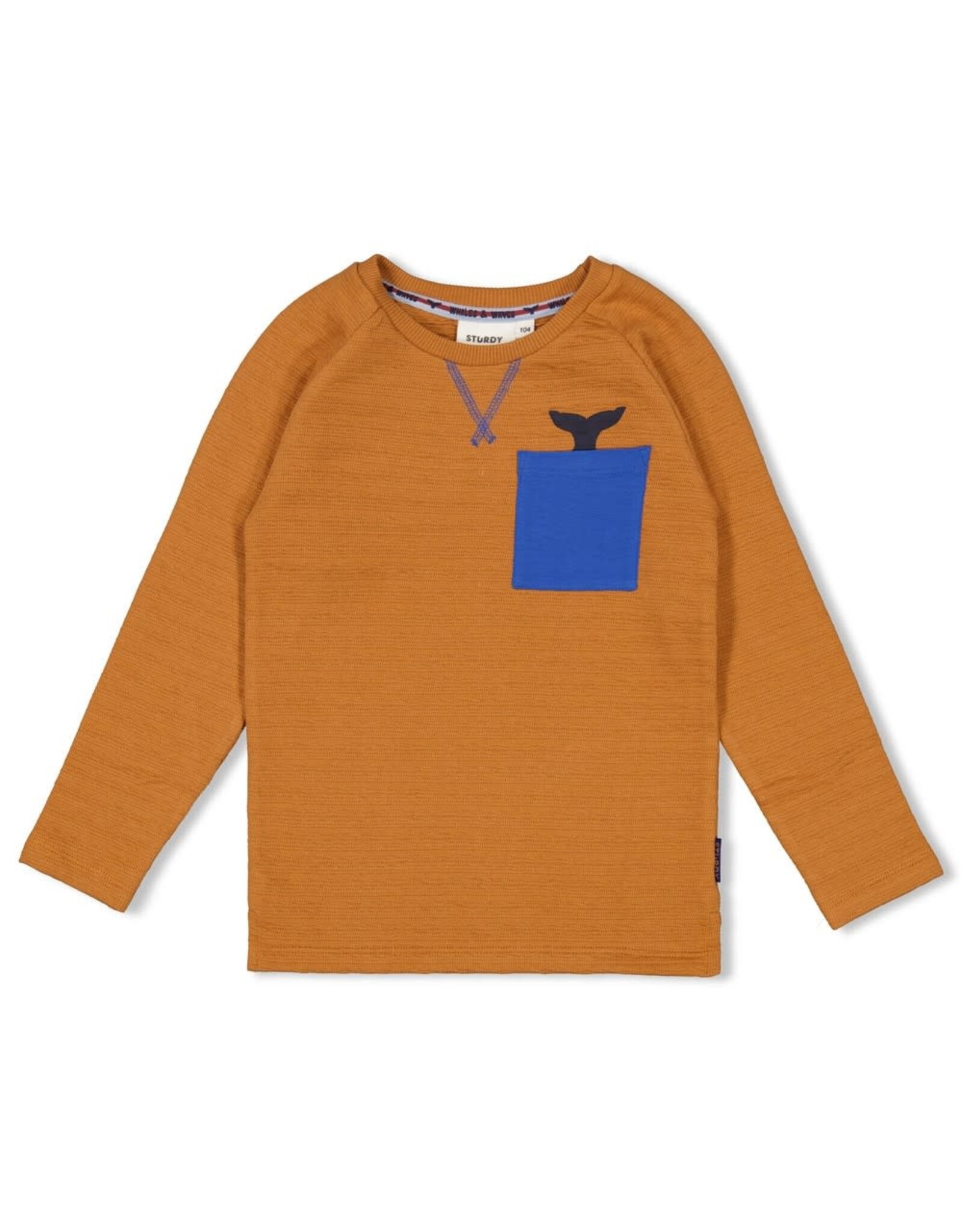 Sturdy Longsleeve - Waves and Whales Hazelnoot