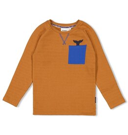 Sturdy Longsleeve - Waves and Whales Hazelnoot