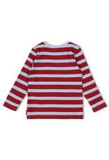 Sturdy Longsleeve rib met streep - Waves and Whales Bordeaux