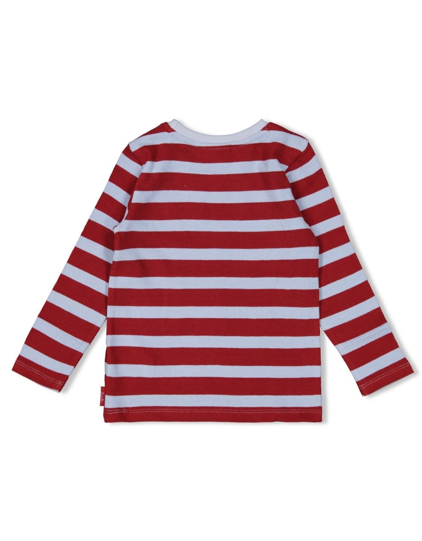 Sturdy Longsleeve rib met streep - Waves and Whales Bordeaux