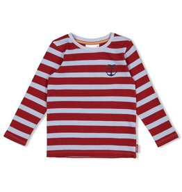 Sturdy Longsleeve rib met streep - Waves and Whales Bordeaux