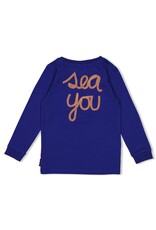 Sturdy Longsleeve - Waves and Whales Kobalt