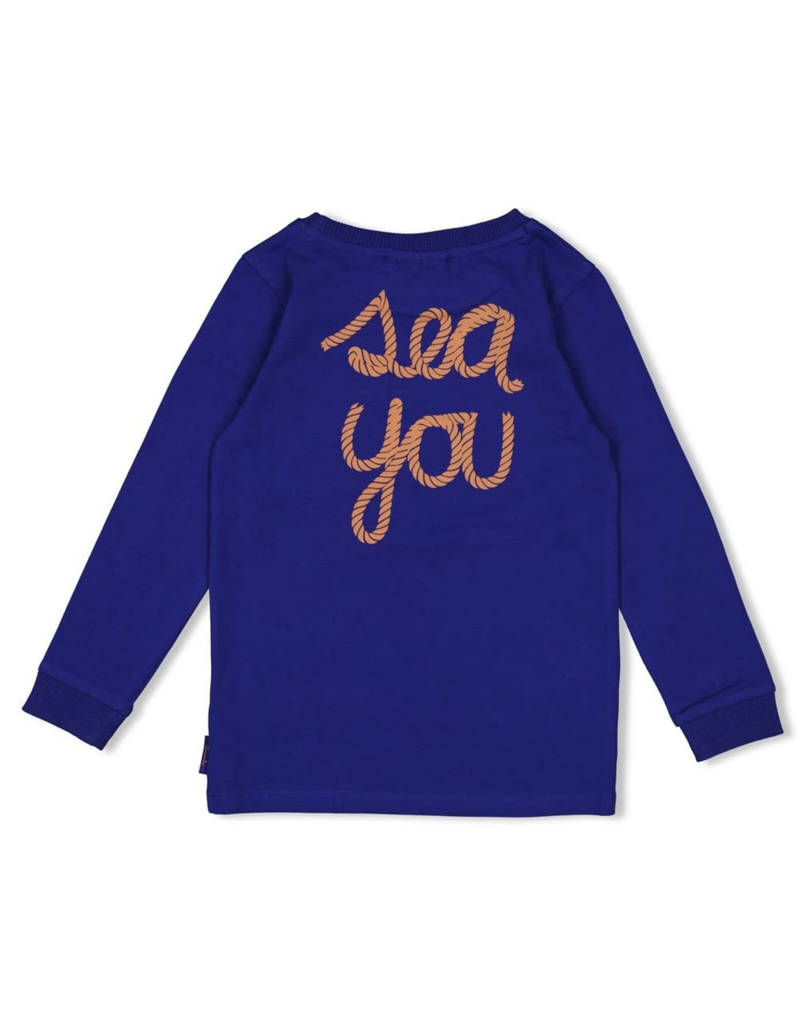 Sturdy Longsleeve - Waves and Whales Kobalt