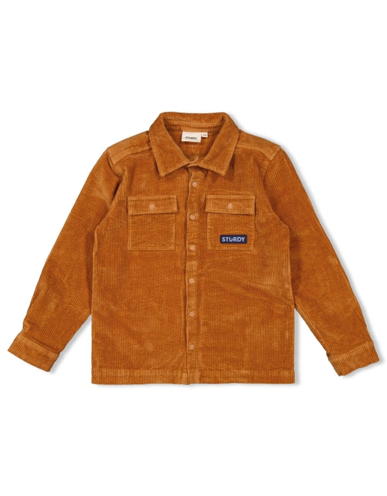 Sturdy Overhemd corduroy - Waves and Whales Hazelnoot