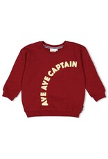 Sturdy Sweater - Waves and Whales Bordeaux