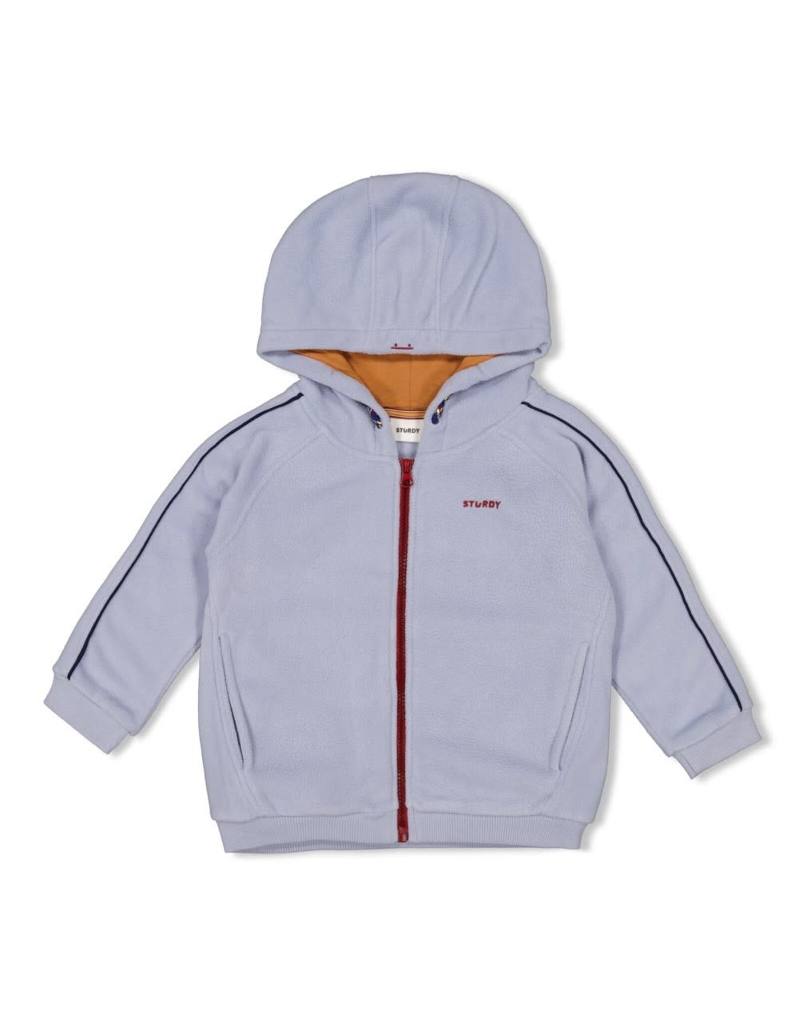 Sturdy Vest fleece met capuchon - Waves and Whales Blauw