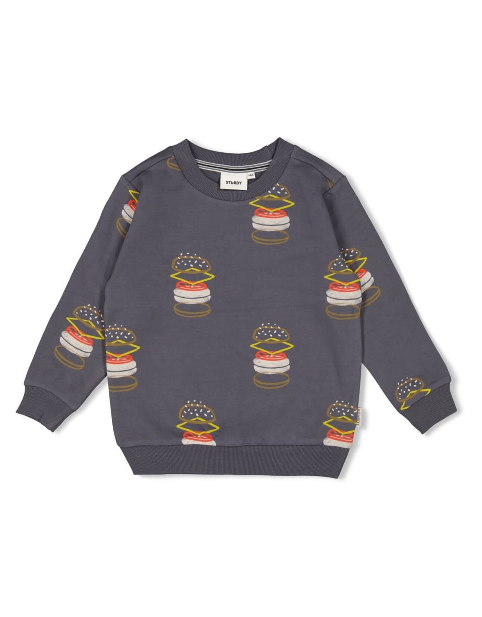 Sturdy Sweater AOP - Couch Club Antraciet