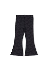 Jubel Flared broek AOP - Queen Of Hearts Antraciet
