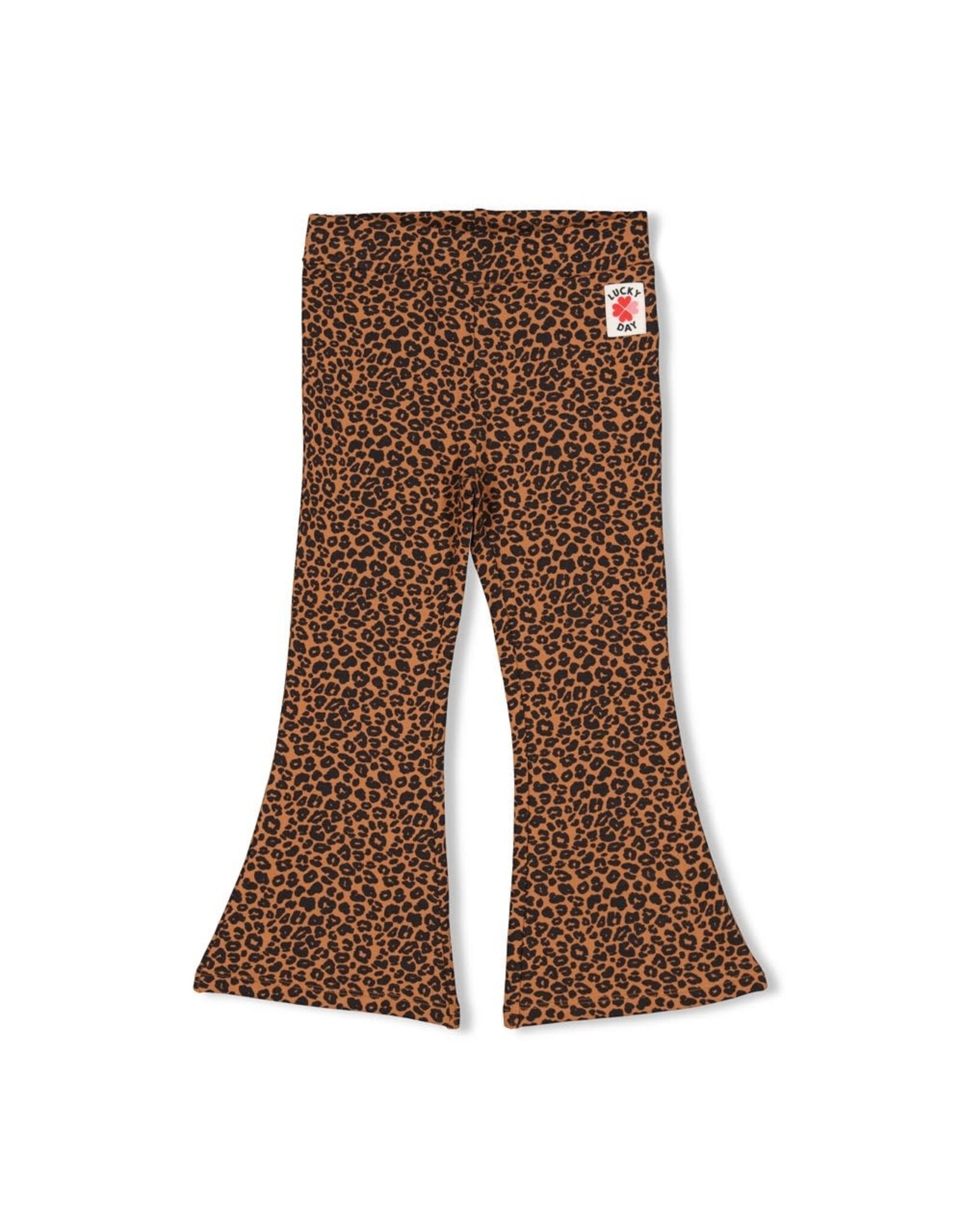 Jubel Flared broek AOP - Queen Of Hearts Bruin