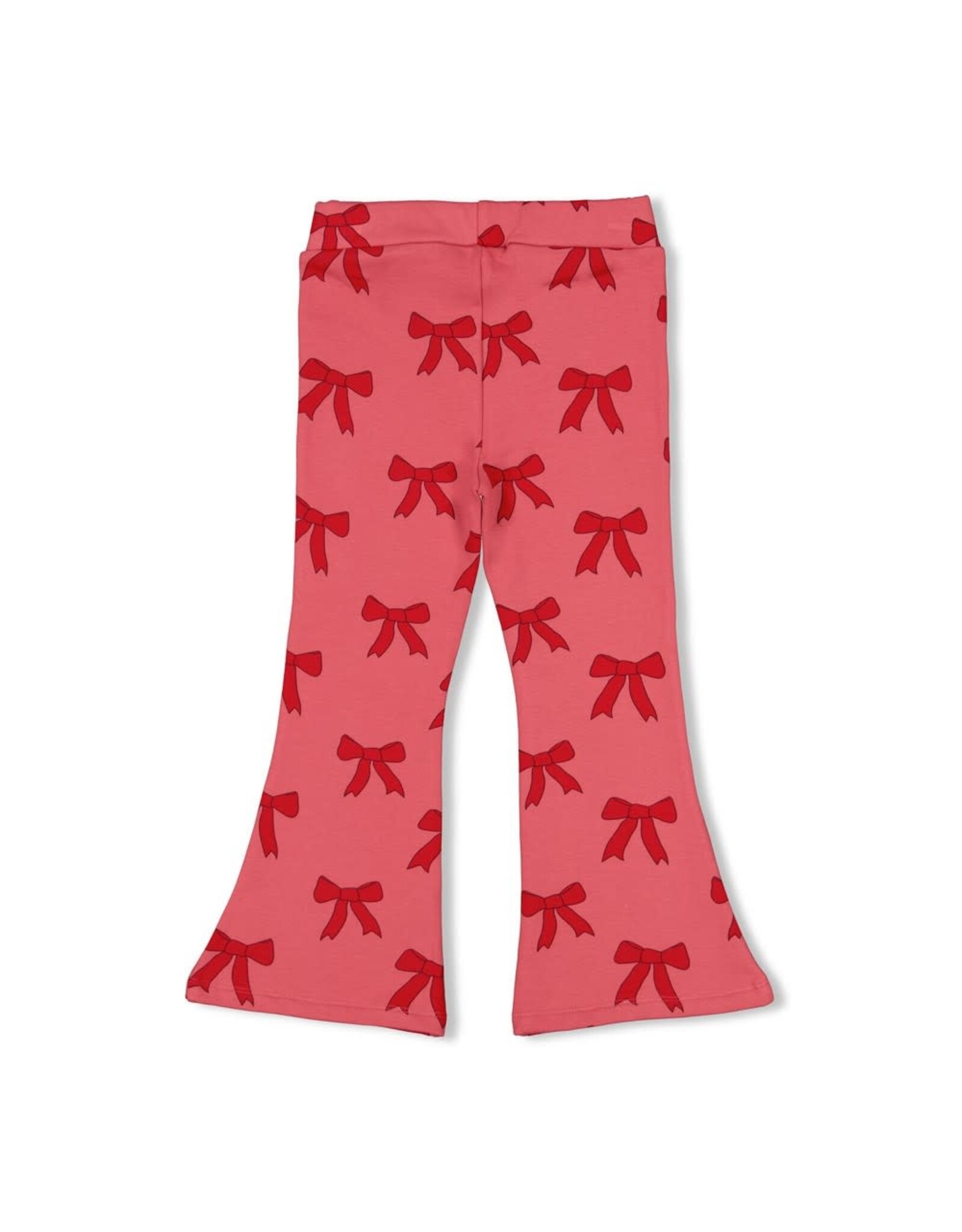 Jubel Flared broek AOP - Queen Of Hearts Roze