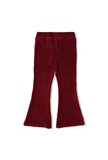 Jubel Flared broek velours rib - Queen Of Hearts Bordeaux