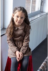 Jubel Jurk AOP - Queen Of Hearts Bruin