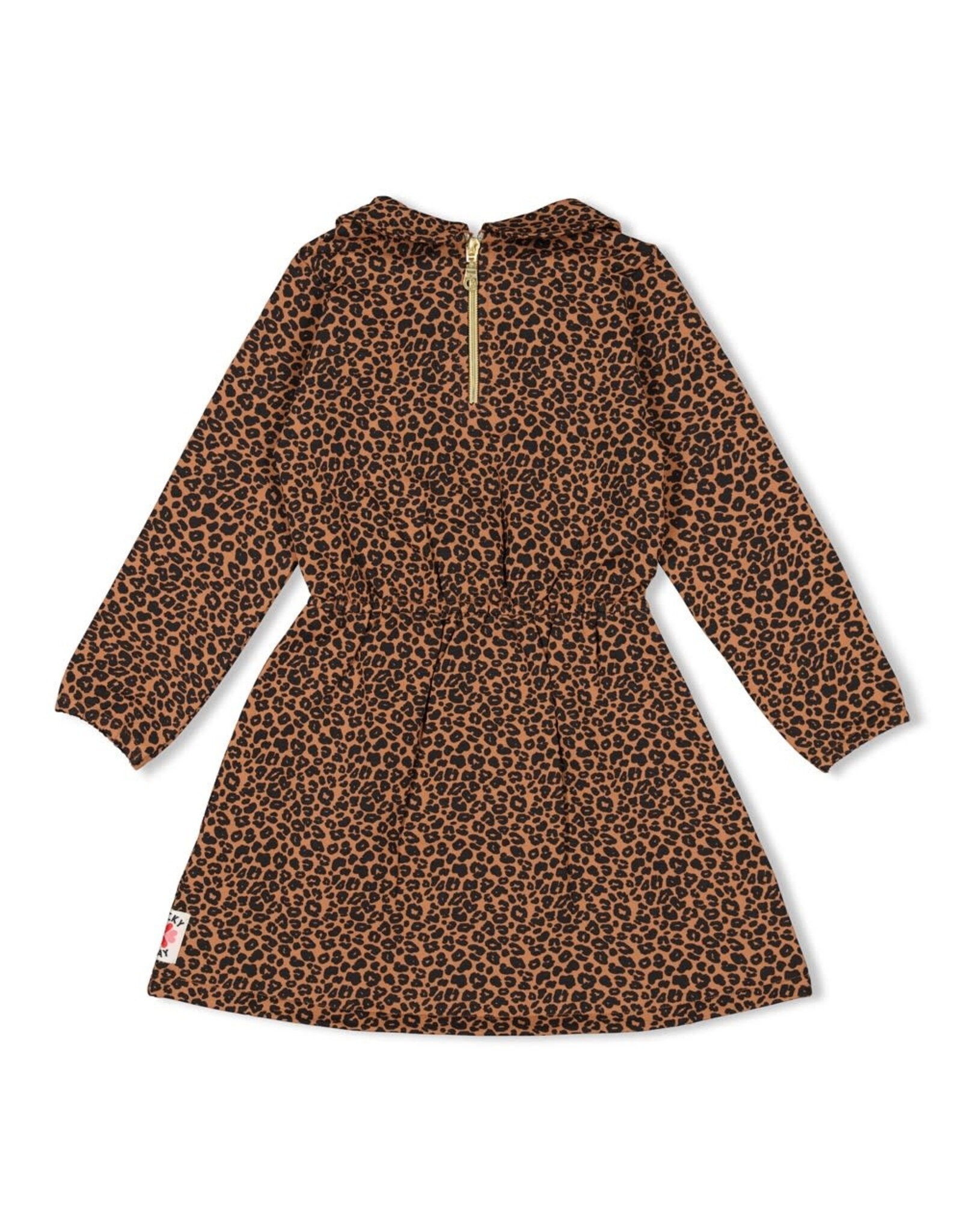 Jubel Jurk AOP - Queen Of Hearts Bruin