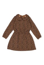 Jubel Jurk AOP - Queen Of Hearts Bruin